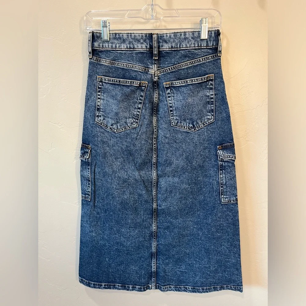 NWT Gap Denim Maxi Skirt - Picture 4 of 7